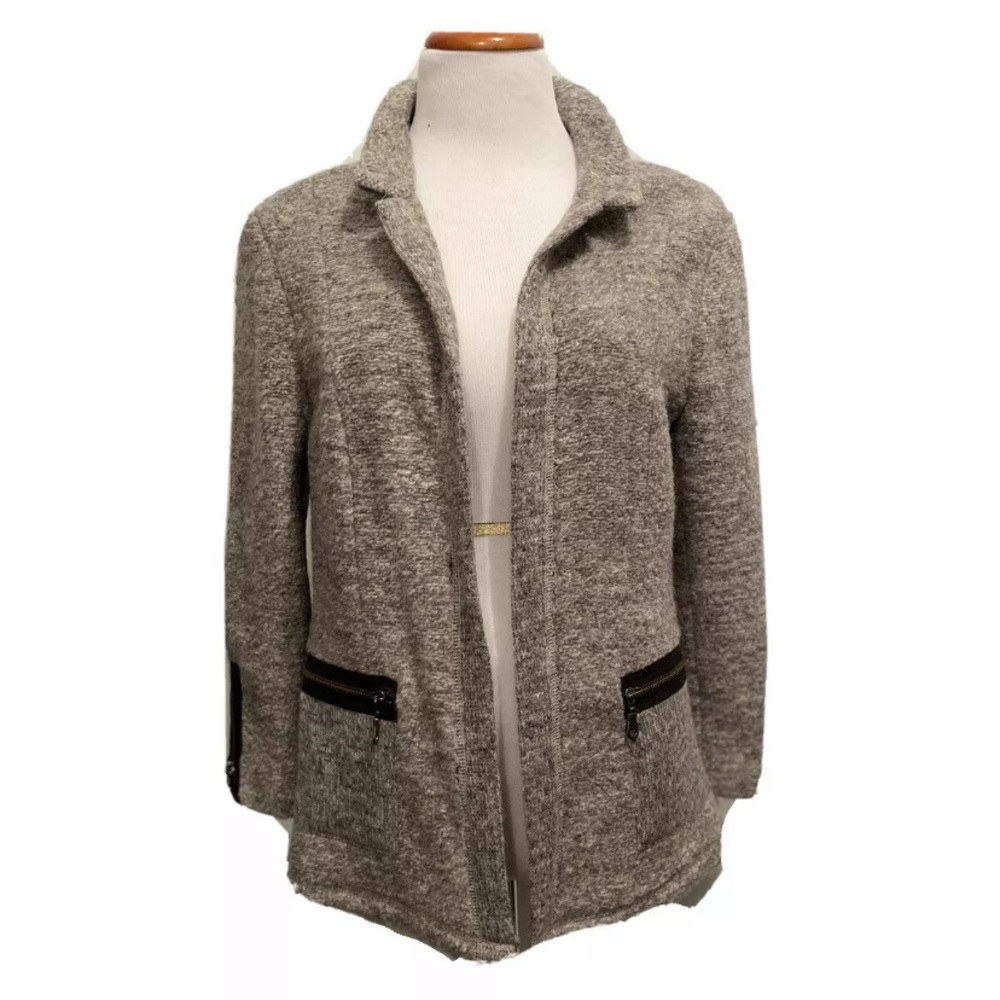 NWT DREW sweater blazer cardigan grey size M